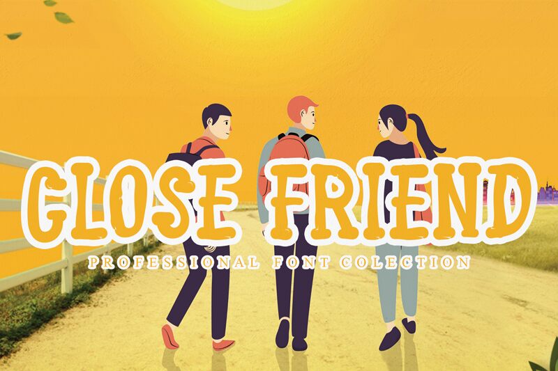 Close Friend الخط