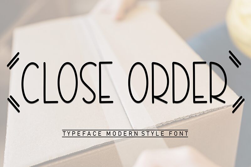 Close Order 字体