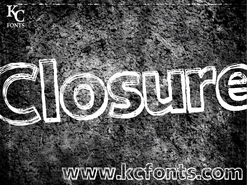 Closure Schriftart