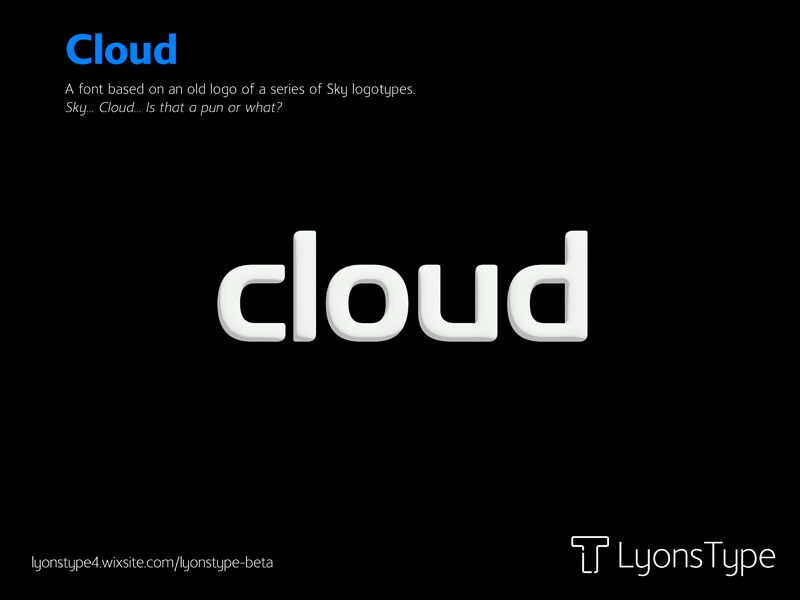 Cloud Schriftart