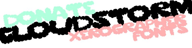 cloudstorm Druh písma