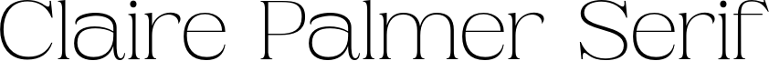 ClairePalmerDemo-Serif