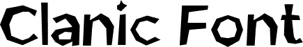 Clanic Font 字体预览