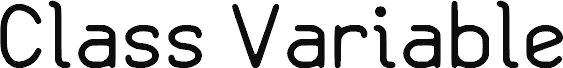 Class Variable