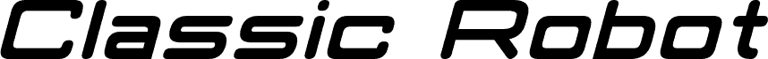 Classic Robot Italic