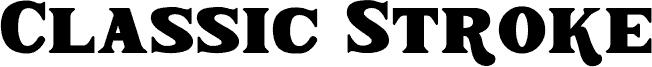 Classic Stroke font
