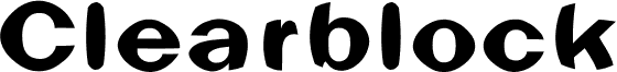 Clearblock circular - 3DFX font