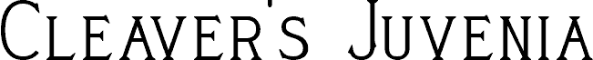 Cleaver's_Juvenia