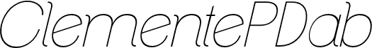 ClementePDab-HairlineItalic