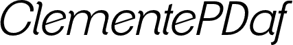 ClementePDaf-LightItalic