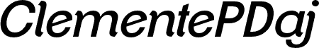 ClementePDaj-RegularItalic