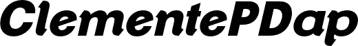ClementePDap-HeavyItalic