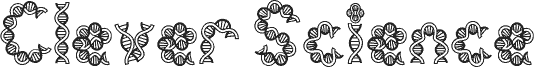 Clever Science DNA 2 Schriftart