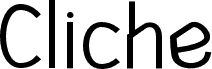 Cliche font | Fonts2u.com