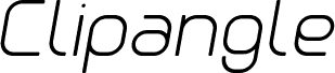Clipangle ExtraLight Italic