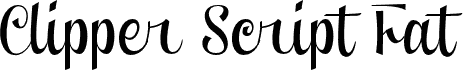 Clipper Script Fat (Personal Use)