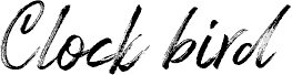 Clockbird フォント