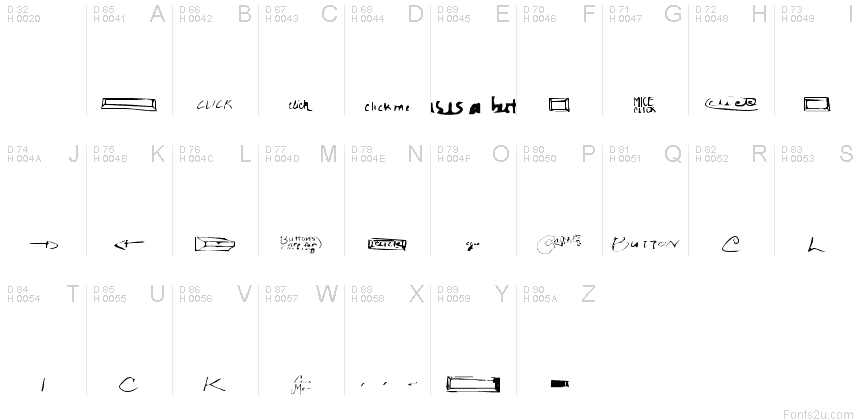 Basic Latin - charmap