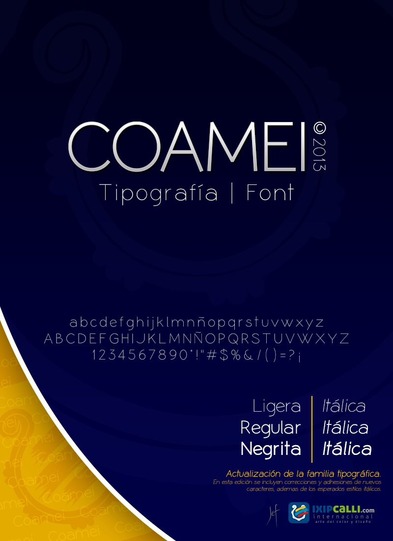 Coamei الخط