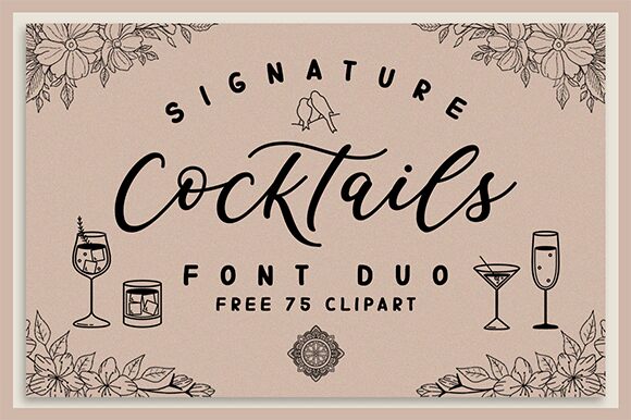 Cocktail Schriftart