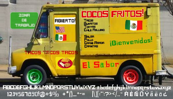 cocosfritos Schriftart