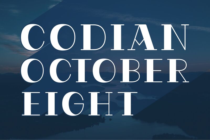 Codian October Eight Czcionka