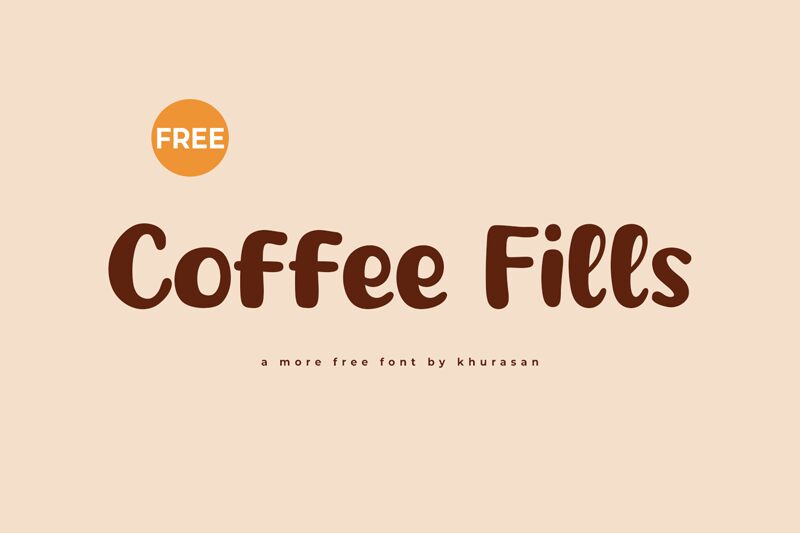 Coffee Fills Schriftart