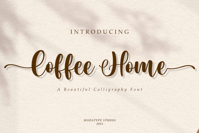 Coffee Home Schriftart