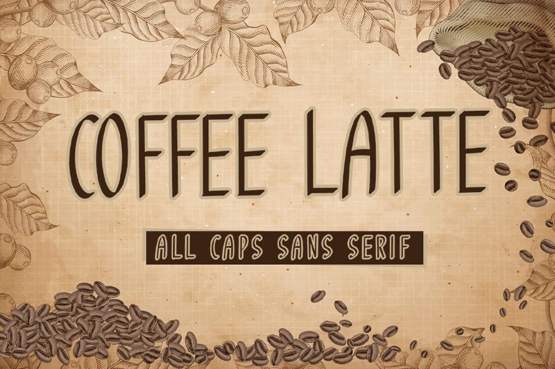 Coffee Latte Schriftart