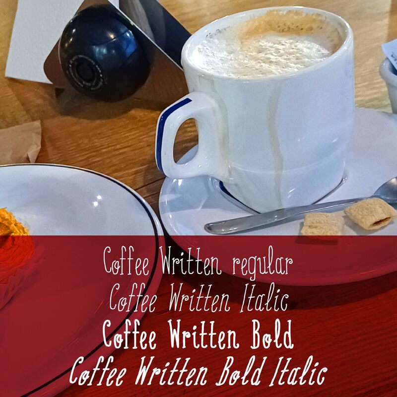 Coffee Written Font