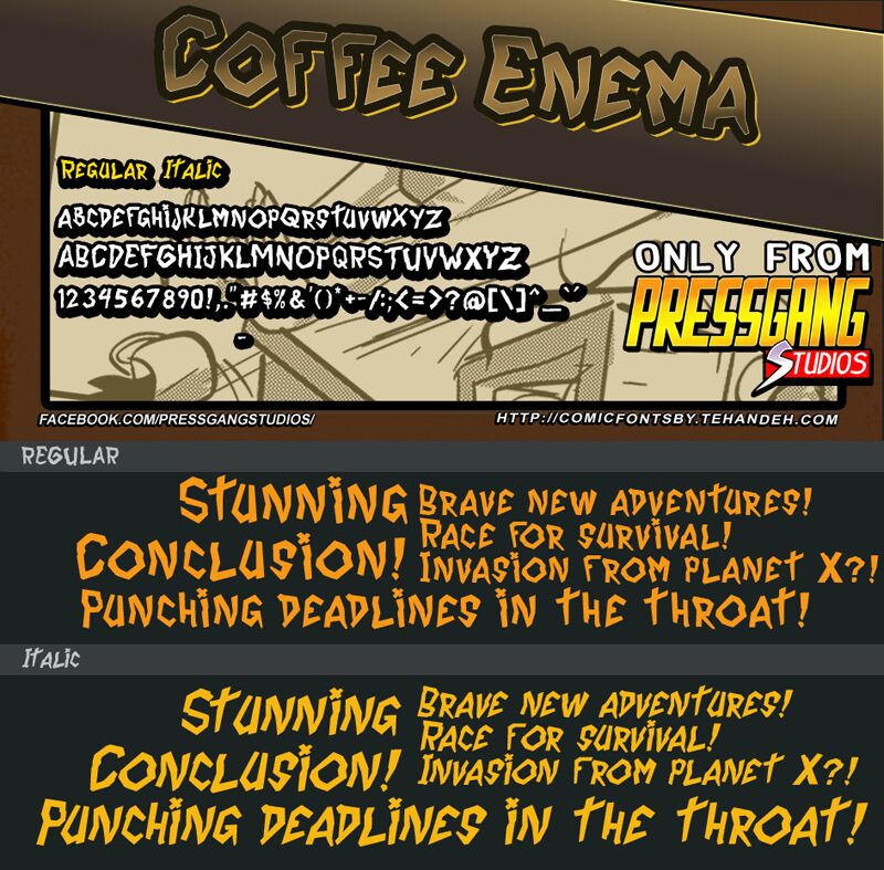 Coffee Enema Шрифт