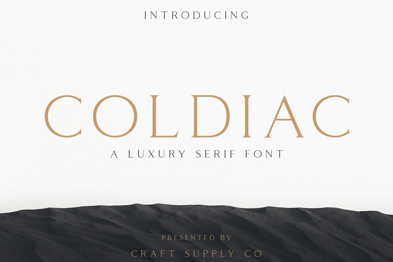 Coldiac Schriftart