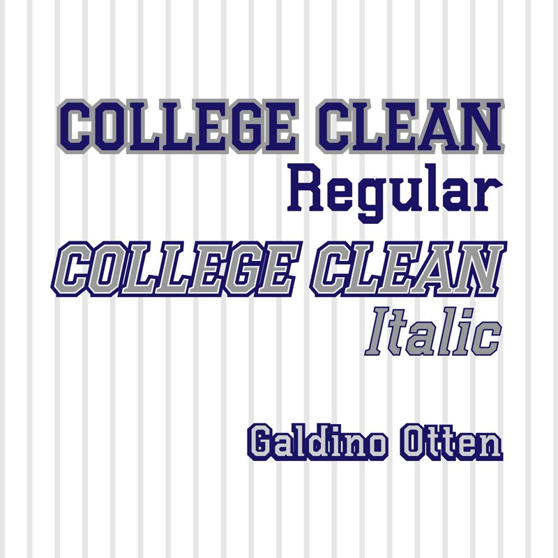 College Clean Carattere