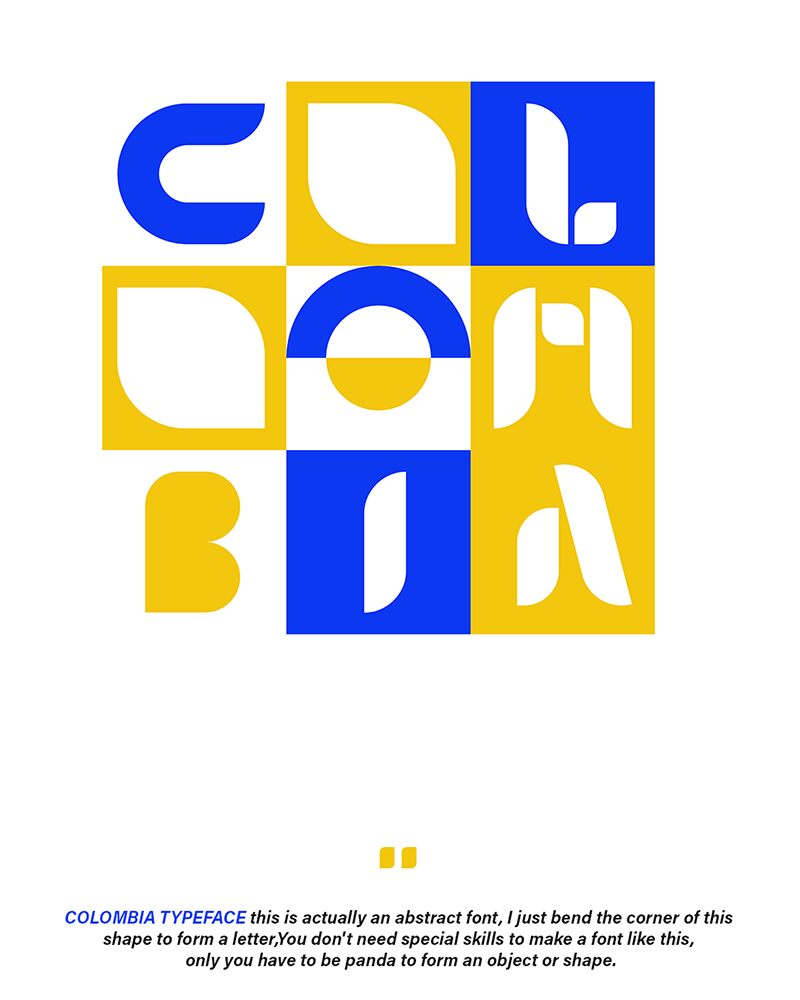 Colombia Czcionka
