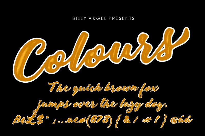 Colours Schriftart