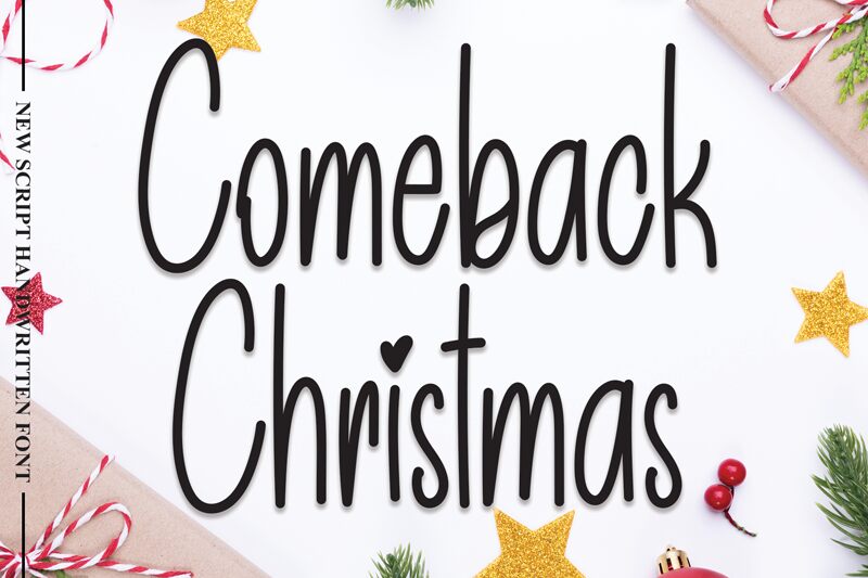 Comeback Christmas フォント