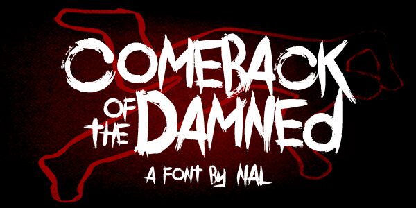 Comeback Of The Damned Schriftart
