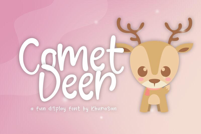 Comet Deer Schriftart