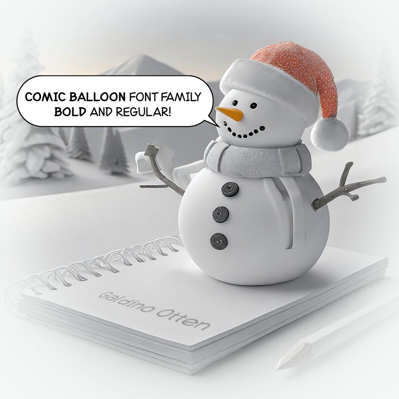 Comic Balloon Schriftart