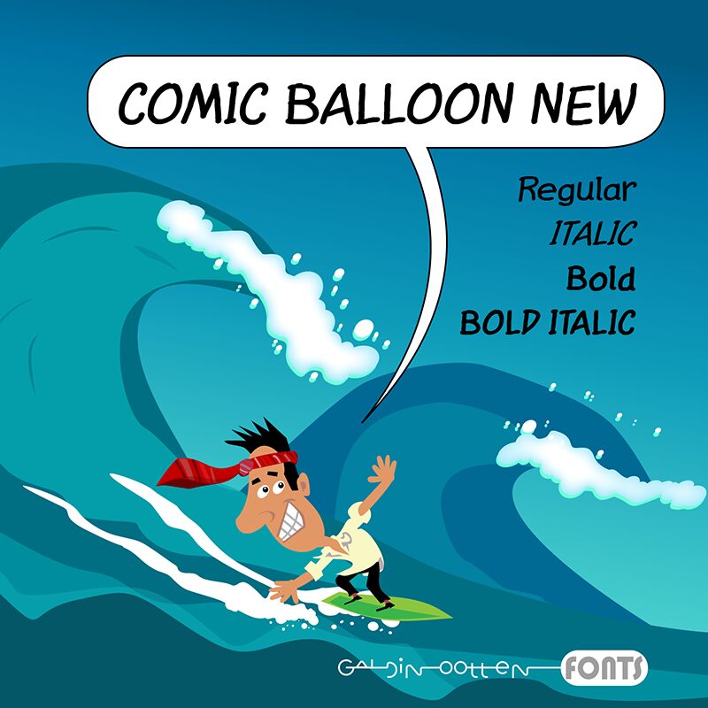 Comic Balloon New Schriftart