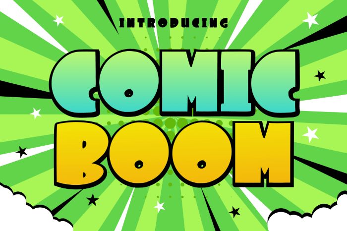 Comic Boom Schriftart