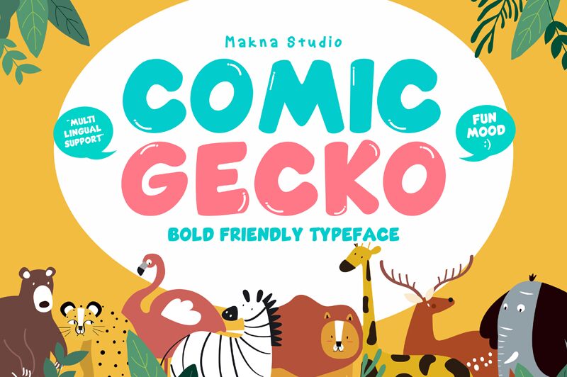 Comic Gecko Czcionka