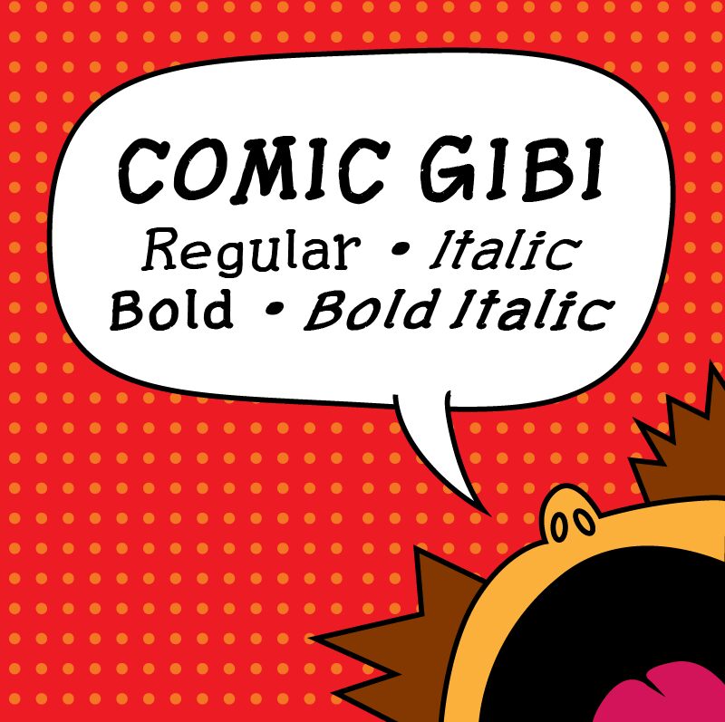 Comic Gibi Italic — Font presentation
