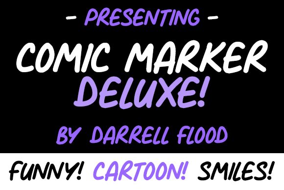 Comic Marker Deluxe Schriftart