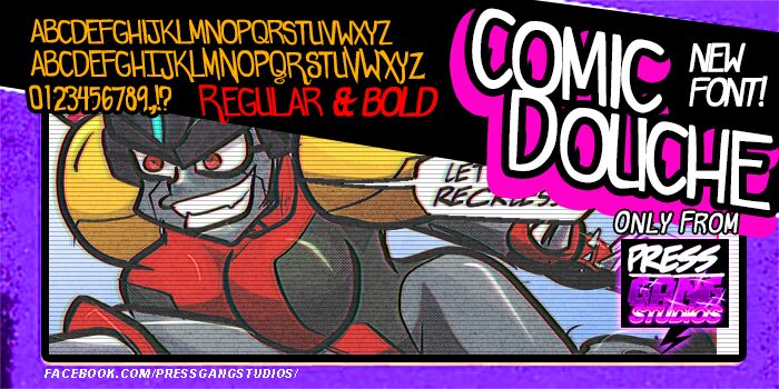 comicdouche Schriftart