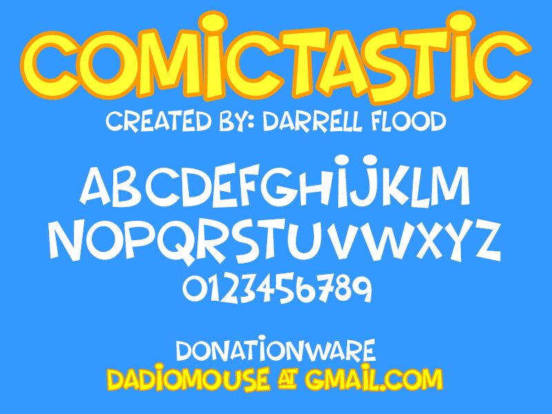 Comictastic الخط