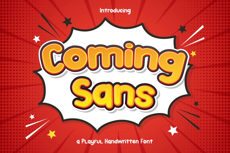Coming Sans Schriftart