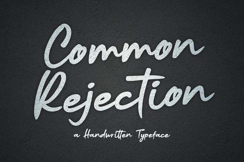 common-rejection-font