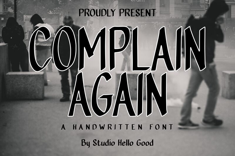 Complain Again Schriftart