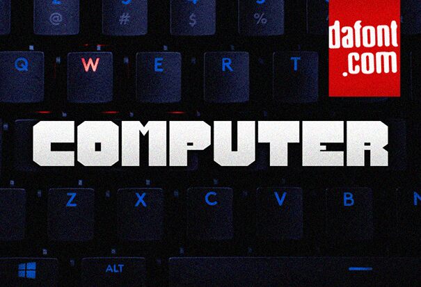 Prezentácia a vizuálna ukážka písma Computer Regular